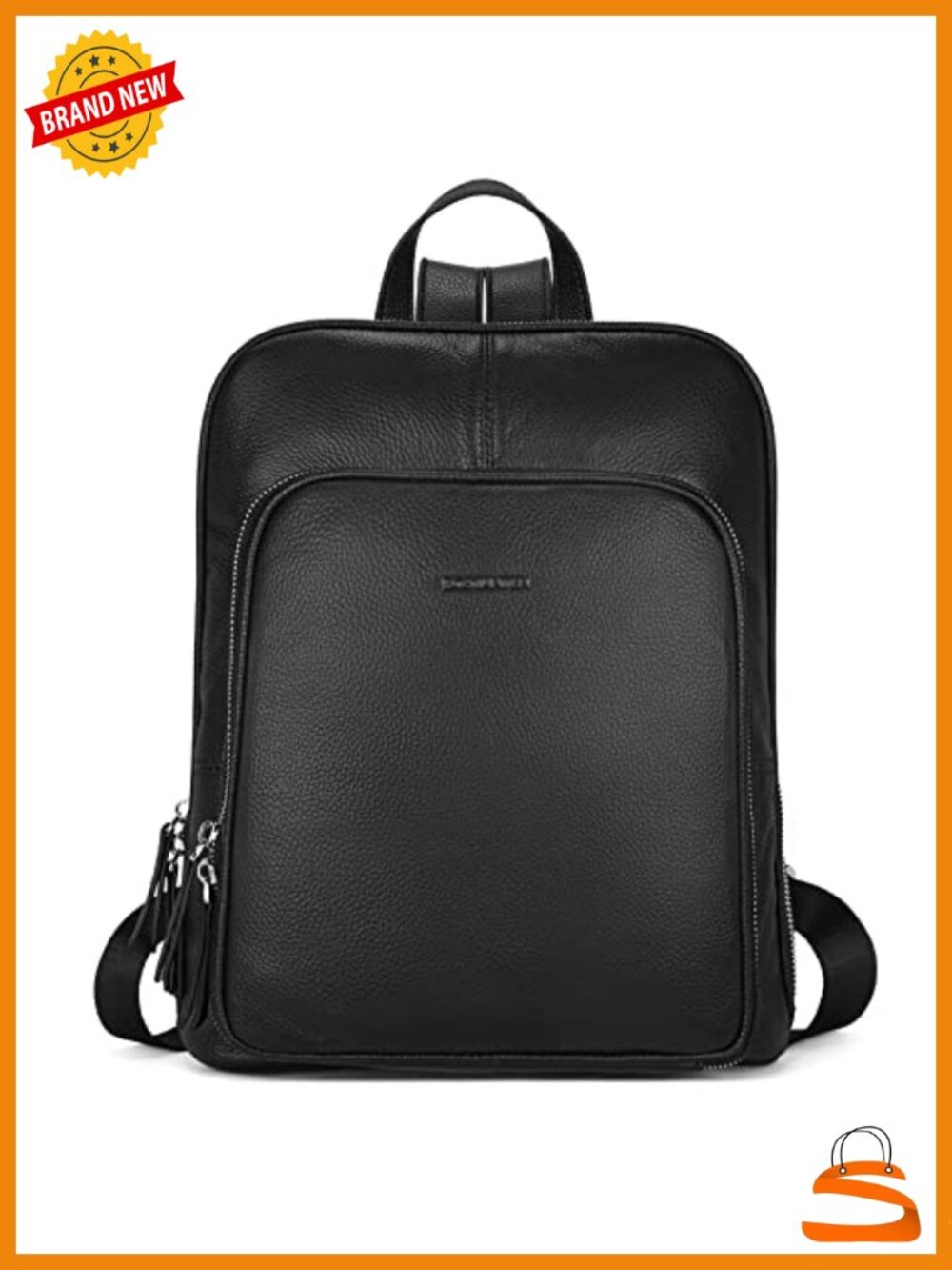 Genuine Leather Backpack Purse Casual College Travel Bags